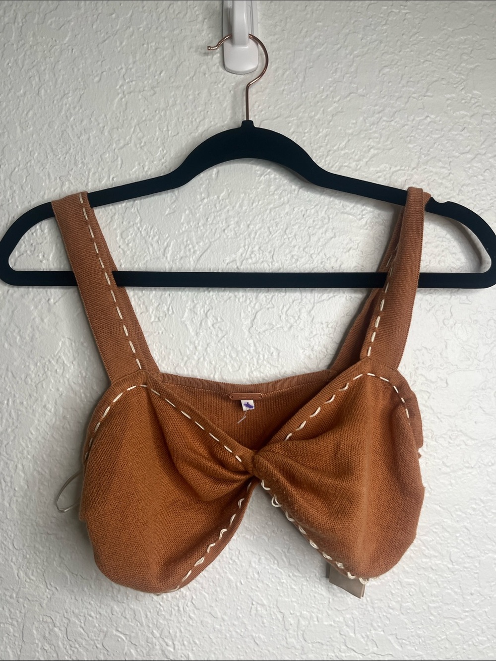 Johanna Ortiz Knit Bandeau Crop Top Sz S